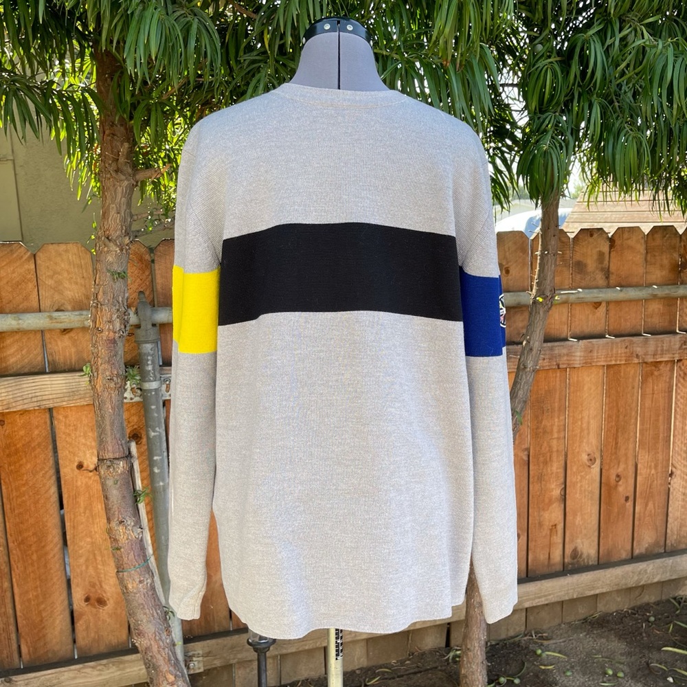 Aztech Mountain Water-repellent Colour-block Waffle-knit Wool Sweater